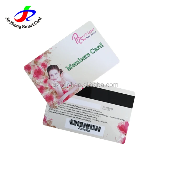 cmyk offset printing plastic vip discount rewards card / loyalty