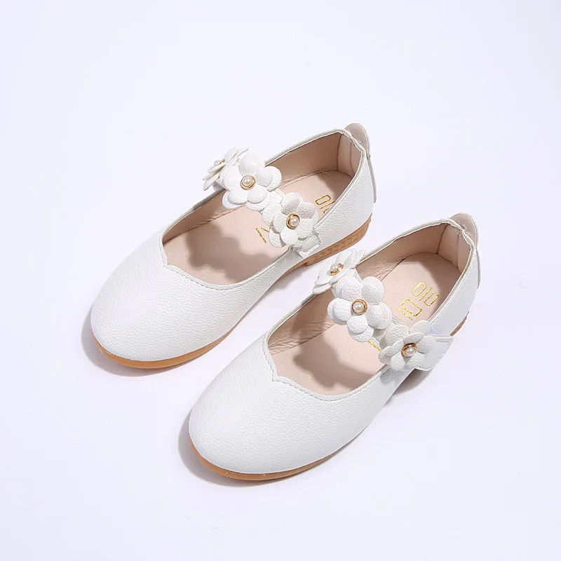New style fashion sweet girl flower princess shoes children soft shoes, White/black/pink/red
New style fashion sweet girl flower princess shoes children soft shoes, White/black/pink/red