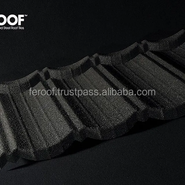 stone chip coated steel roof tiles