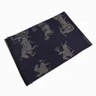100% Silk Scarf Designer Silk Scarf Horse Design 100% Pure Silk High Quality Jacquard Scarf for Ladies Men's