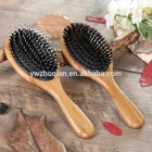 ZUQA wholesale wooden boar bristle hair brush and comb set