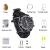 Outdoor sports military survival compass gear watch bracelet with compass