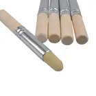Wholesale synthetic nylon hair art paint brushes for artist painting kids drawing wood handle
