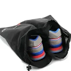 Promotional Full color Recyclable non woven Drawstring travel sport shoe bag