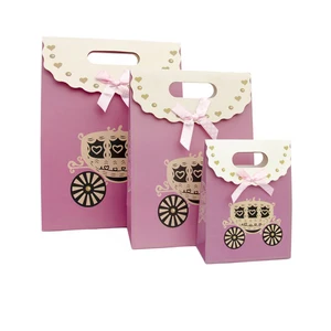 high quality nice decorative wedding door gift paper bag