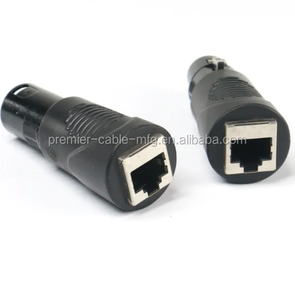 XRJ45-3P-SET 3 Pin XLR to RJ45 Adapter Set (1) Male and (1) F - ANKUX.COM