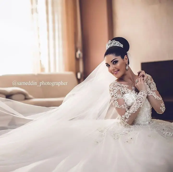 Vestido de Noiva Appliques Lace Flowers Muslim Pearls Royal Train Ball Gown Long sleeve Bridal Wedding Dresses MWA282
Vestido de Noiva Appliques Lace Flowers Muslim Pearls Royal Train Ball Gown Long sleeve Bridal Wedding Dresses MWA282