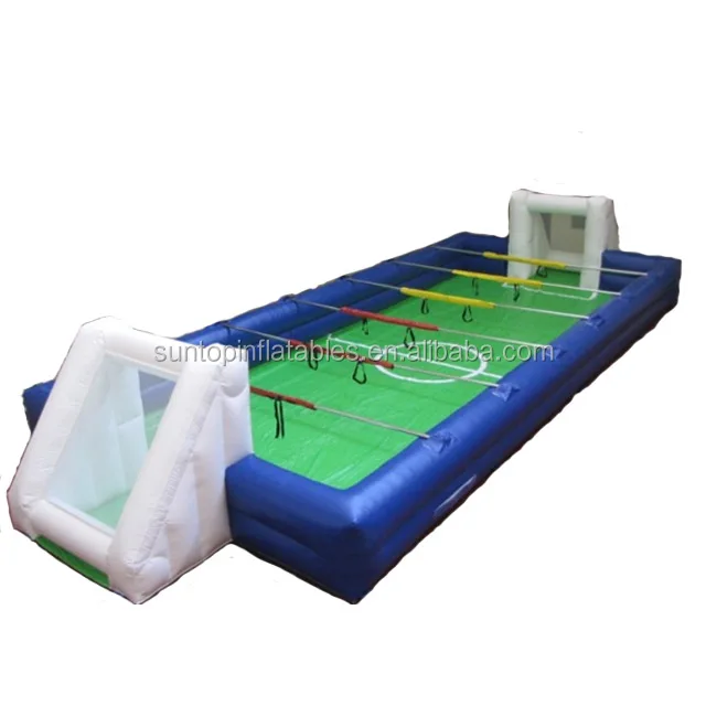 hot sales sport game custom inflatable human foosball field for adult and children with good price