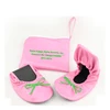 Fashion ballet shoes,foldable flats shoes with pouch