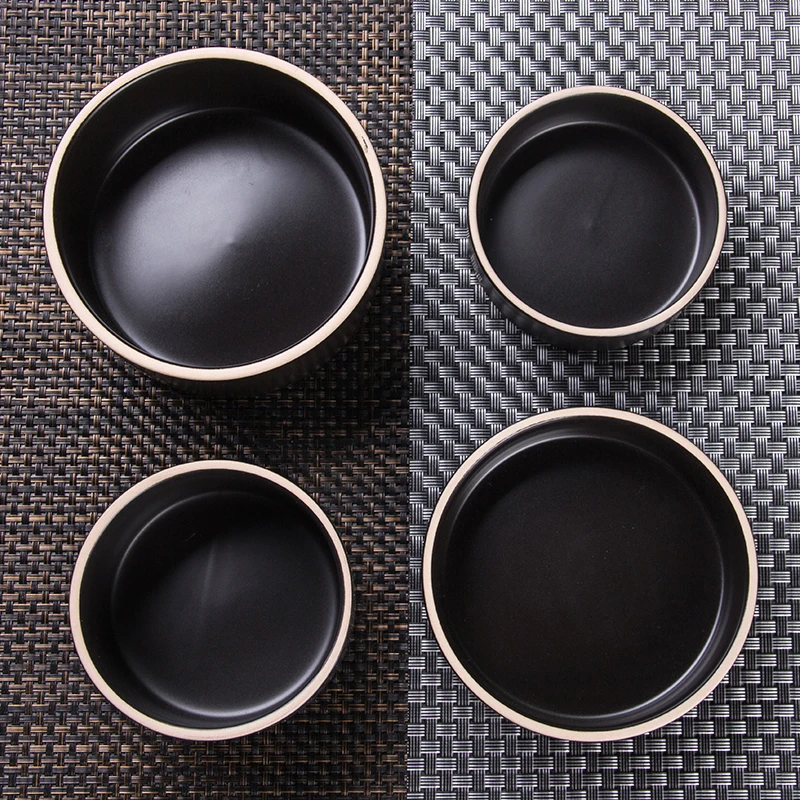 Factory OEM&ODM home/hotel/restaurant high quality tableware black glazed korea style dinnerware sets, Customized
Factory OEM&ODM home/hotel/restaurant high quality tableware black glazed korea style dinnerware sets, Customized