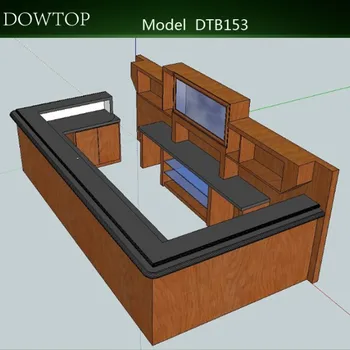 Dtb153 Fashion 3d Drawing Wine Bar Counter - Buy Wine Bar Counter