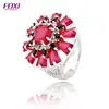 FOXI jewelry flower nipple piercing jewelry astros 8925 ring silver plated ring