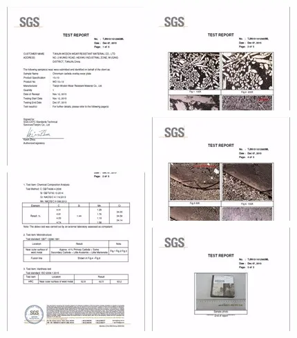 Wodon bimetal wear resistant steel plate with chrom alloy welding layer