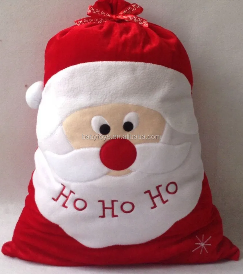 factory custom christmas gift bags drawstring santa sack