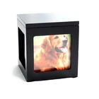 Home Pet Keepsake Multiple Photo Cube Pet Urn for Dogs and Cats