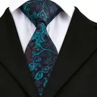 A612 Individual Customized Silk Fabric Sublimation Black Floral Printing Neck Tie