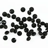 Natural spinel 4.0mm round face cut black spinel stone