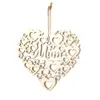 Wooden Crafts Love Heart Mom Laser Cut Hanging wall plaque wood