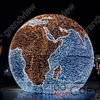 Led Christmas Giant Earth Globe Sculpture Decoration Lights