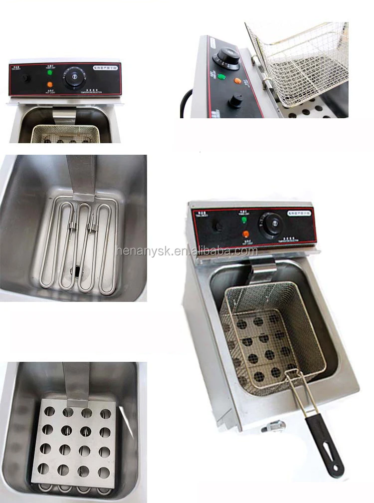 8L TABLE TOP Counter Electric Chicken Fryer With Thermostat