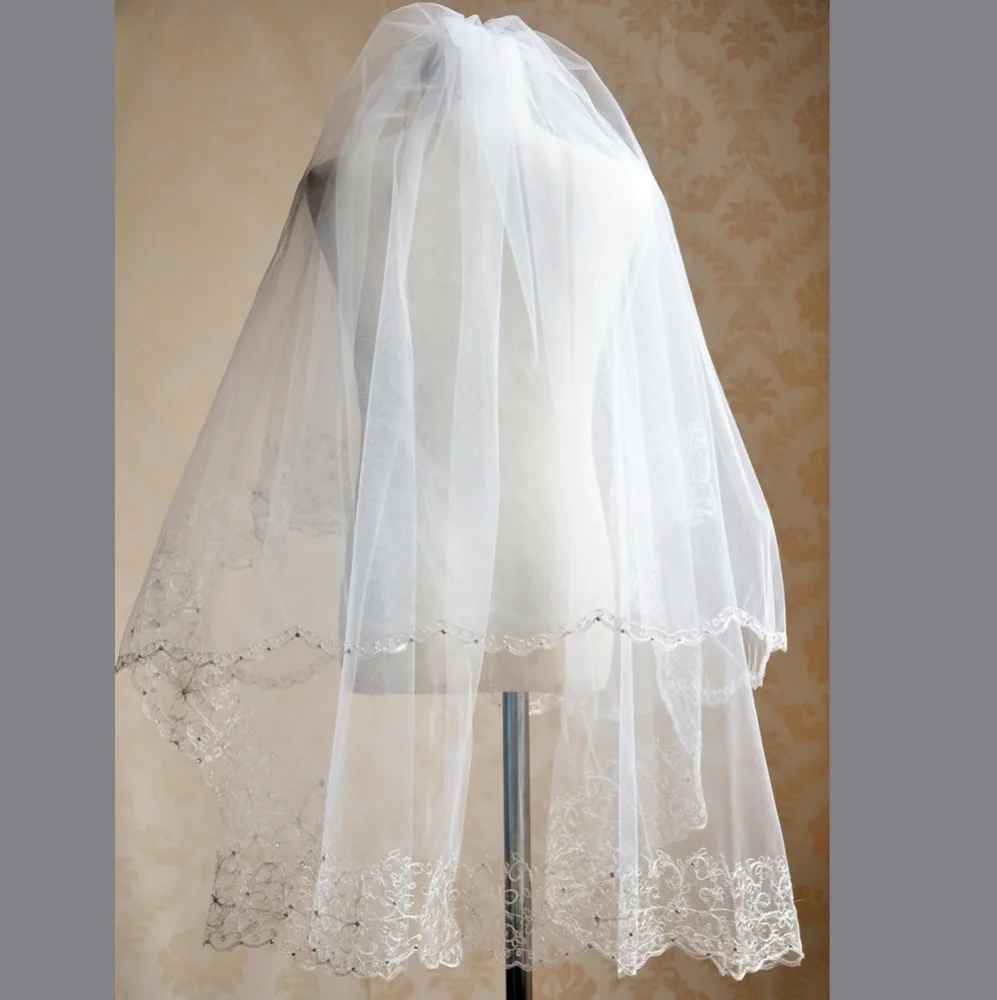 mid length wedding veils