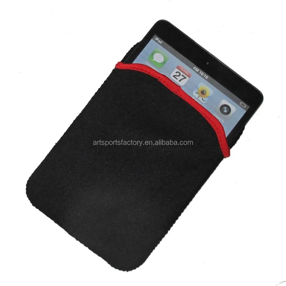 factory price reversible neoprene tablenote pouch fit for Ipad Mini