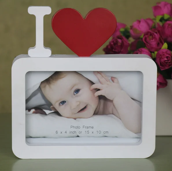 shaped with one picture 6x4" for new baby and sweet lover