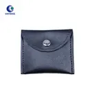 Customized Small Gift Pu Pvc Leather Coin Bag Mini Square Snap Button Jewelry Pouch With Flap
