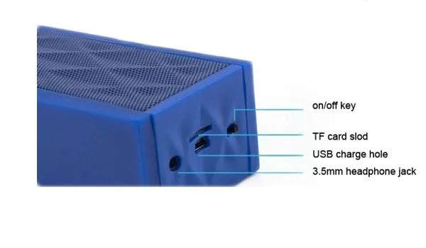 battery removable portable handsfree cube bluetooth speaker J10 - ANKUX.COM