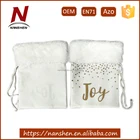 high quality polyester blank santa sack christmas gift bag