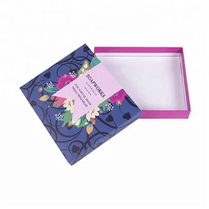 custom printing foldable lid and base gift box for soap