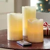 flameless led blow sensor candles,battery powered led flickering wax candle