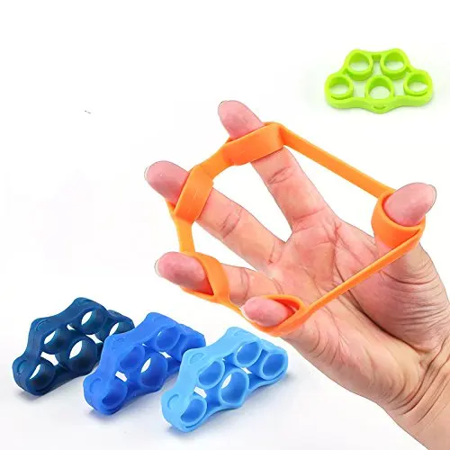 chrt Exerciser Portable Hand Silicone Finger Trainer Grip Strengthener Stretcher, Colorful
chrt Exerciser Portable Hand Silicone Finger Trainer Grip Strengthener Stretcher, Colorful