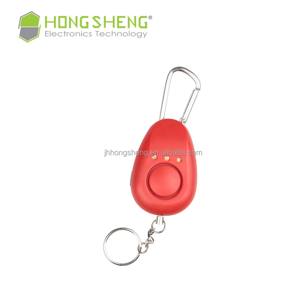 120dB Portable Self-defense Personal Panic Button Alarm With LED Light