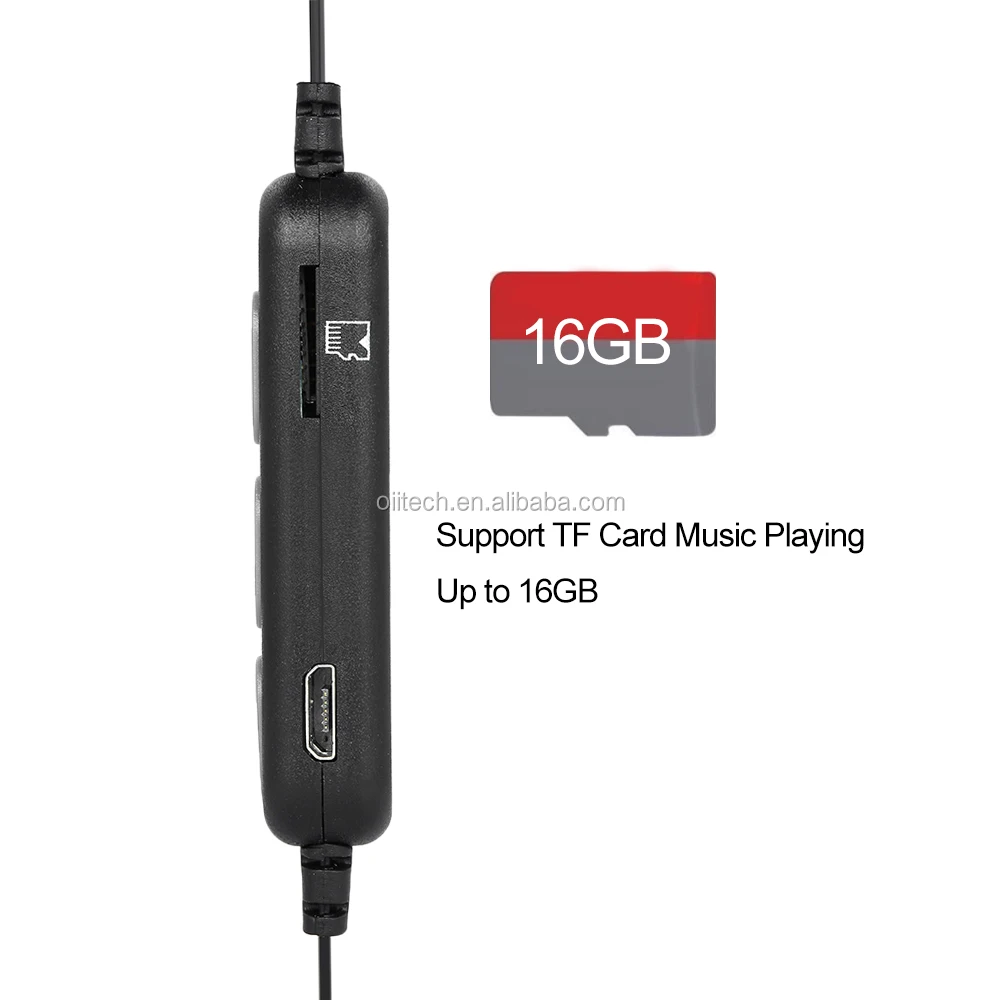 Magnetic metal wireless sports earphone MS-T2 support TF card - ANKUX.COM