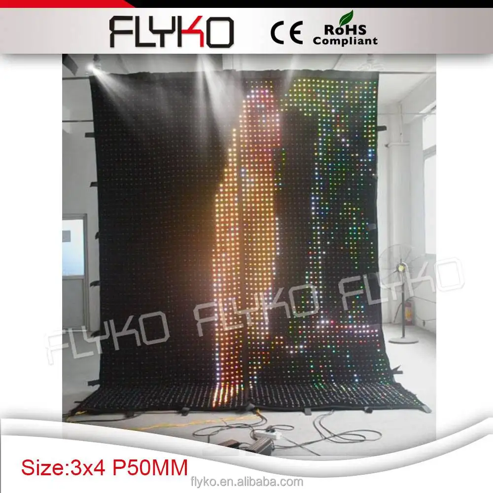 wholesale indoor semi outdoor stage decoration video curtain led display, Full color
wholesale indoor semi outdoor stage decoration video curtain led display, Full color