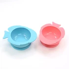 Soft Silicone Bowl with Suction Cup for Baby Kids Toddlers Sucker Bowl