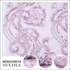 Popular Elegant Net Pearl Beads Embroidery Designs Dress