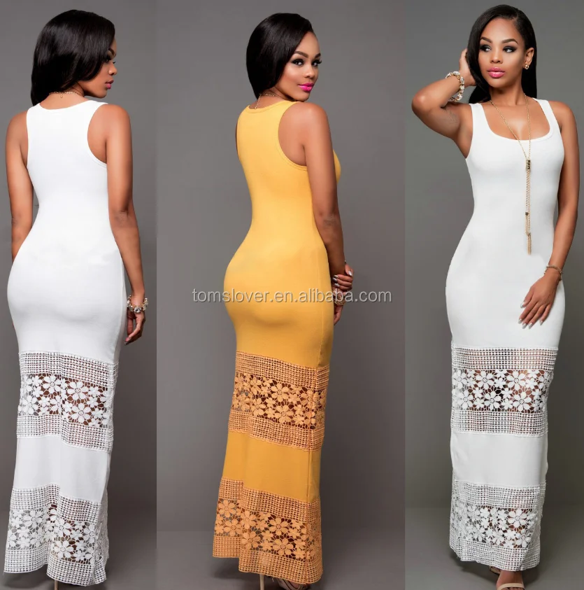 African Fashion Lace Hollow-out Long Maxi Ladies Elegant Sleeveless Casual Dresses, Black;white;magenta;blue;purple
African Fashion Lace Hollow-out Long Maxi Ladies Elegant Sleeveless Casual Dresses, Black;white;magenta;blue;purple