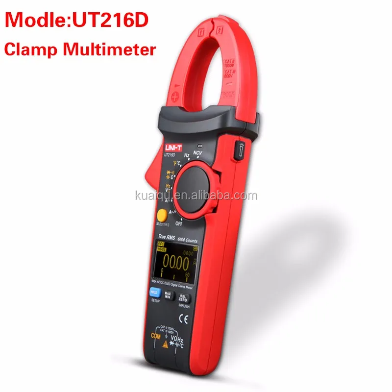 UT216D Handheld Digital Clamp Multimeter,600A digital clamp meter for Voltage AC Current Resistance Capacitance test (1)