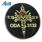 Stamped with custom free sample military challenge coin