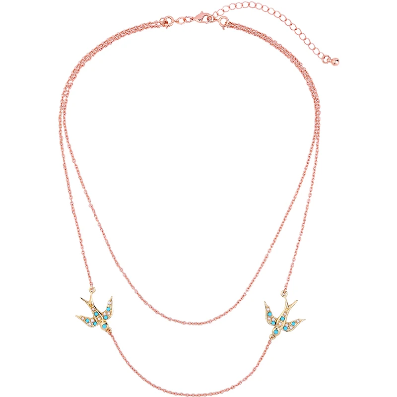 xl00844b Two Lines Chain Birds Drop Shipping Fashion Wholesale Rose Gold Necklace Spring Jewelry, As picture
xl00844b Two Lines Chain Birds Drop Shipping Fashion Wholesale Rose Gold Necklace Spring Jewelry, As picture
