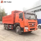 heavy construction machinery 4x2 6x4 dump used trucks for sale