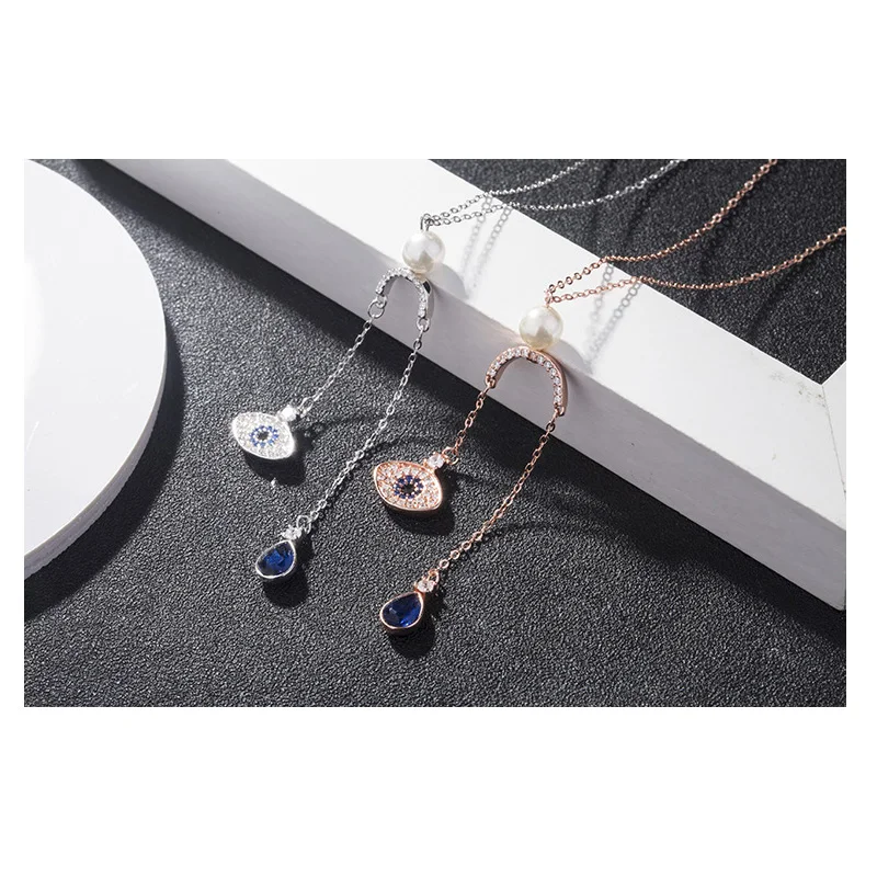 2018 New Design Jewellery 925 Sterling Silver Jewelry Plated Rose Gold Evil Eyes Necklace
2018 New Design Jewellery 925 Sterling Silver Jewelry Plated Rose Gold Evil Eyes Necklace
