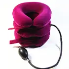 Full Flannel Soft air-pressure neck traction cervical collar Neck Support Brace Cervical Collar