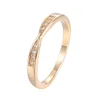 Fashion wholesale Silver 18K gold plated Micro Pave Cz Jewelry round women rings