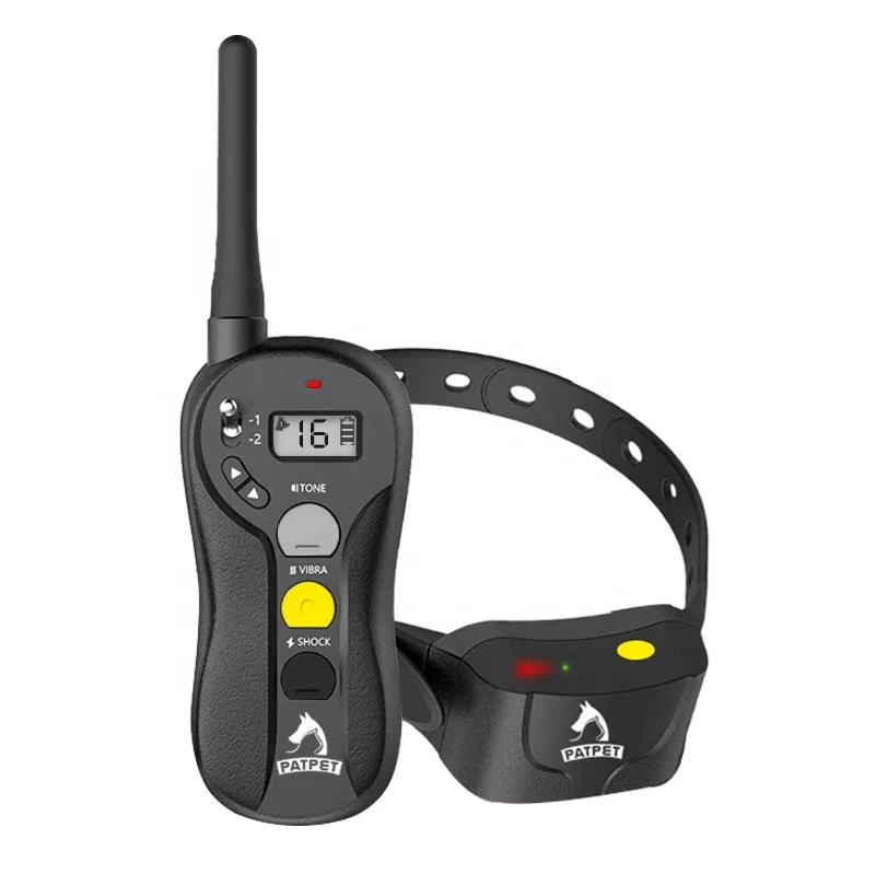 Shenzhen patpet hot sale stocked electronic petsmart training dogs collars shock, Black/customized color
Shenzhen patpet hot sale stocked electronic petsmart training dogs collars shock, Black/customized color