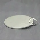 Wholesale custom metal logo charms for handbags matte sterling silver tags