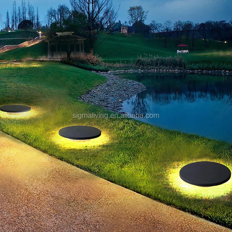 Eco-friendly black stone shape lamp garden Light Led light