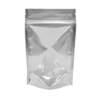 plastic chia seeds customized bag for coffee powder aluminum laminated foil ziplock top matt pouch
